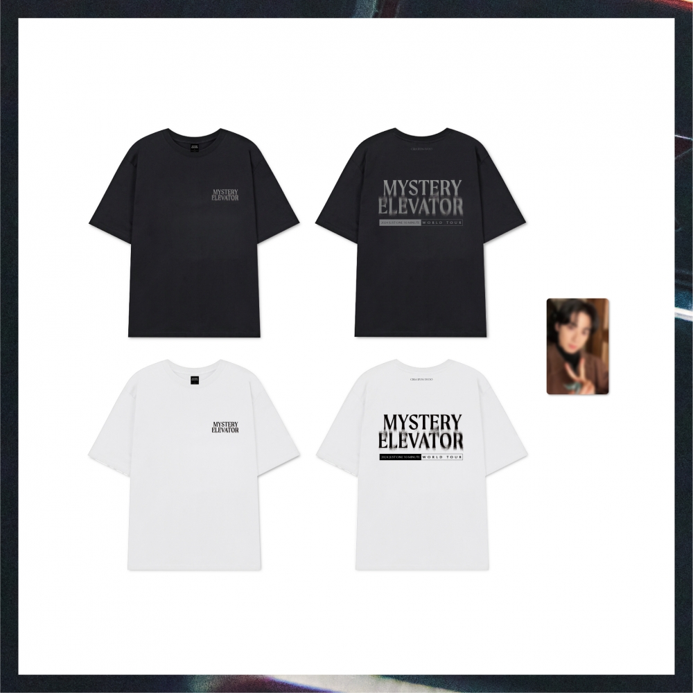 CHA EUN-WOO 2024 Just One 10 Minute [Mystery Elevator] OFFICIAL MD_TOUR T-SHIRT