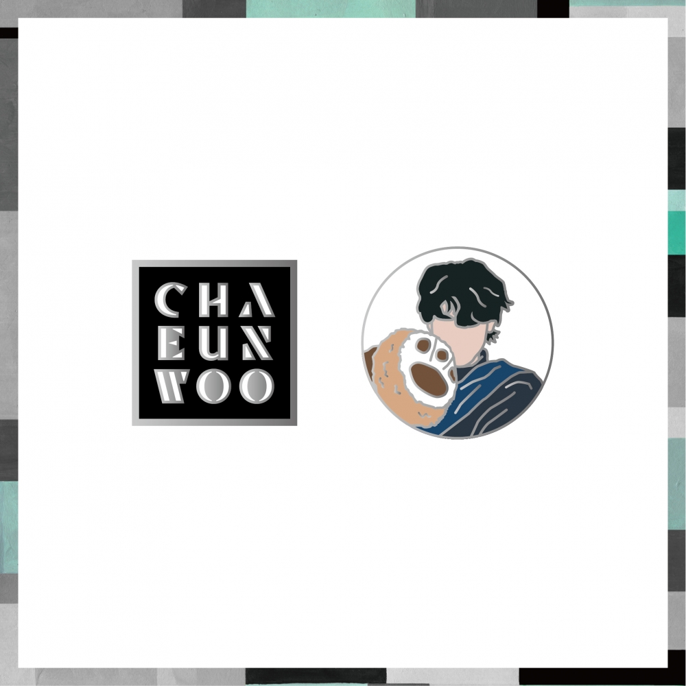 CHA EUN-WOO 2024 Just One 10 Minute [Mystery Elevator] OFFICIAL MD_METAL BADGE SET