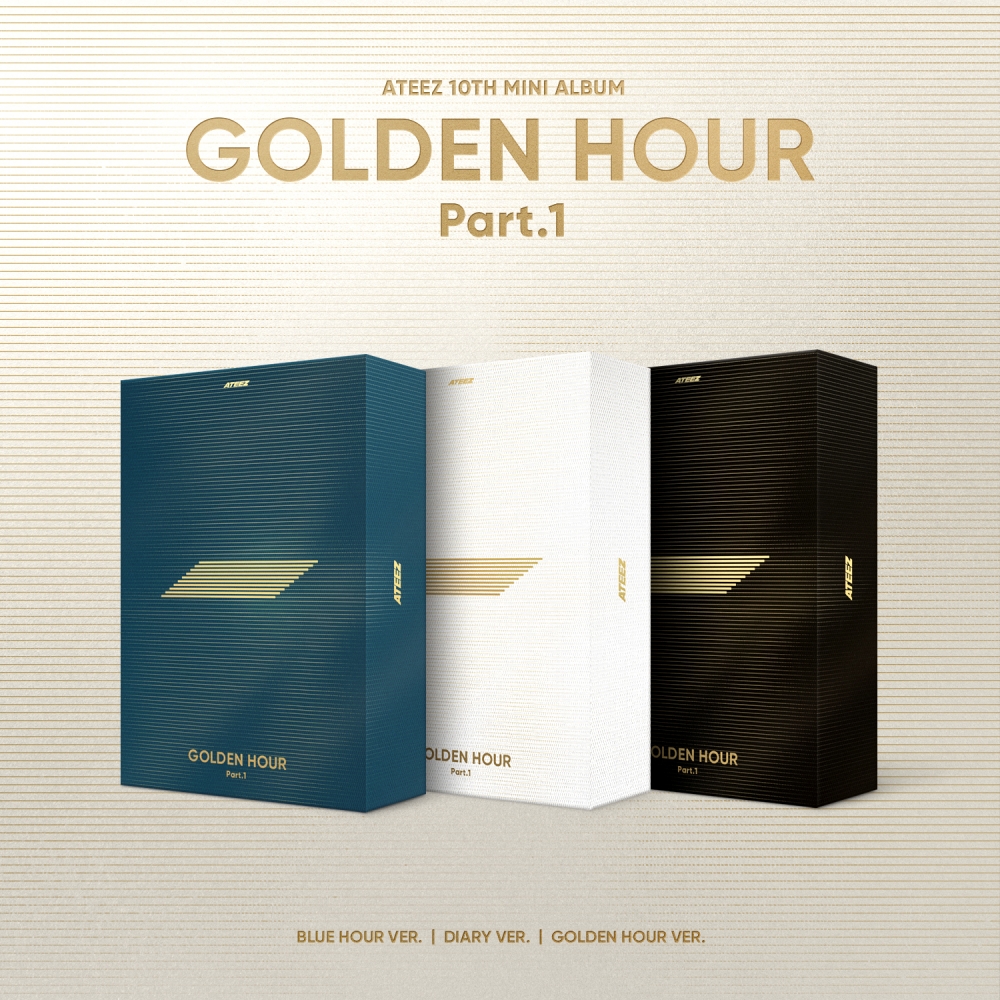 [세트/앨범3종] ATEEZ(에이티즈) - 10th Mini Album [GOLDEN HOUR : Part.1]